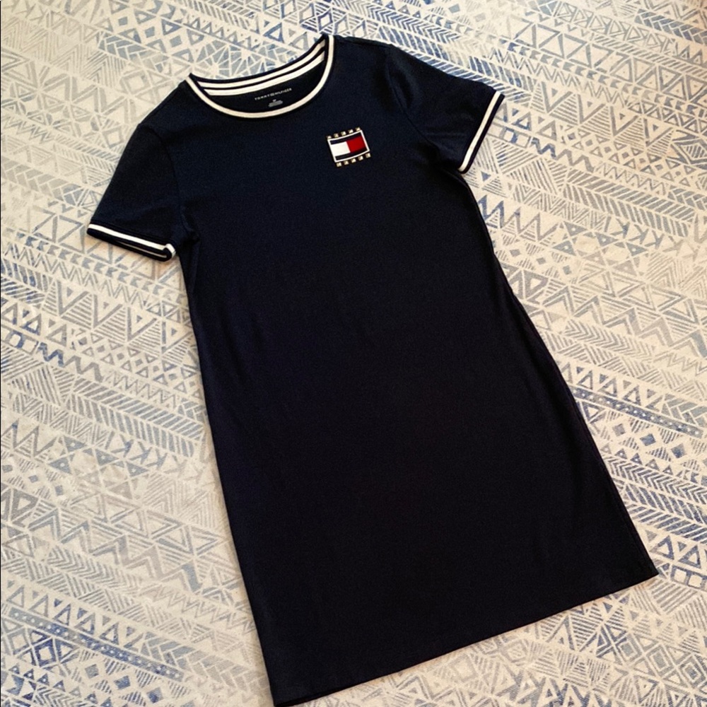 Tommy Hilfiger Casual Navy Dress - Picture 1 of 7